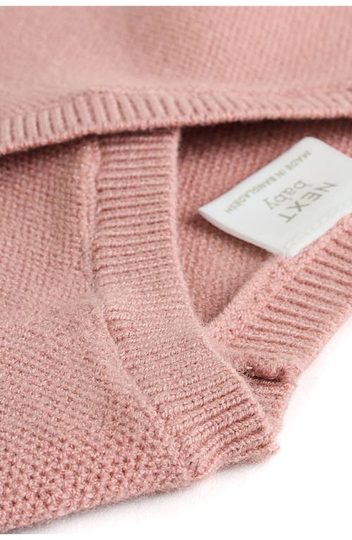Next Bow Detail Knit Wrap Top & Pants Set In Pink
