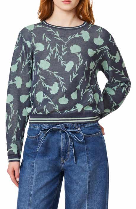 Scotch & Soda Floral Jacquard Crewneck Sweater