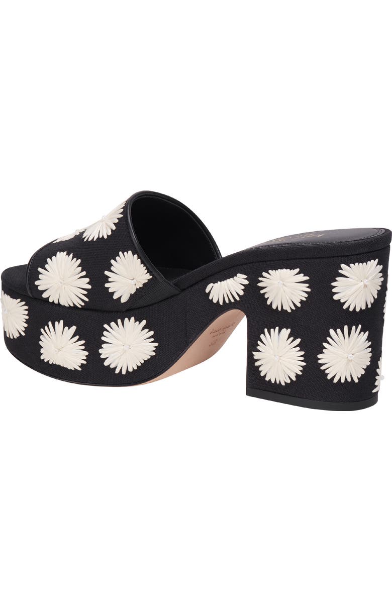 Kate Spade New York ibiza platform slide sandal, Alternate, color, Black/ Cream