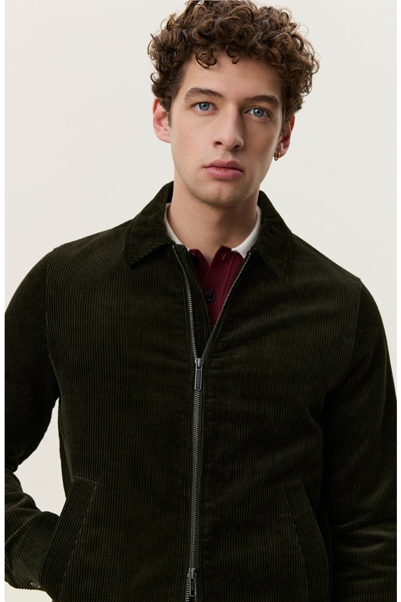 Corduroy Coach Jacket, Alternate, color, ROSIN GREEN