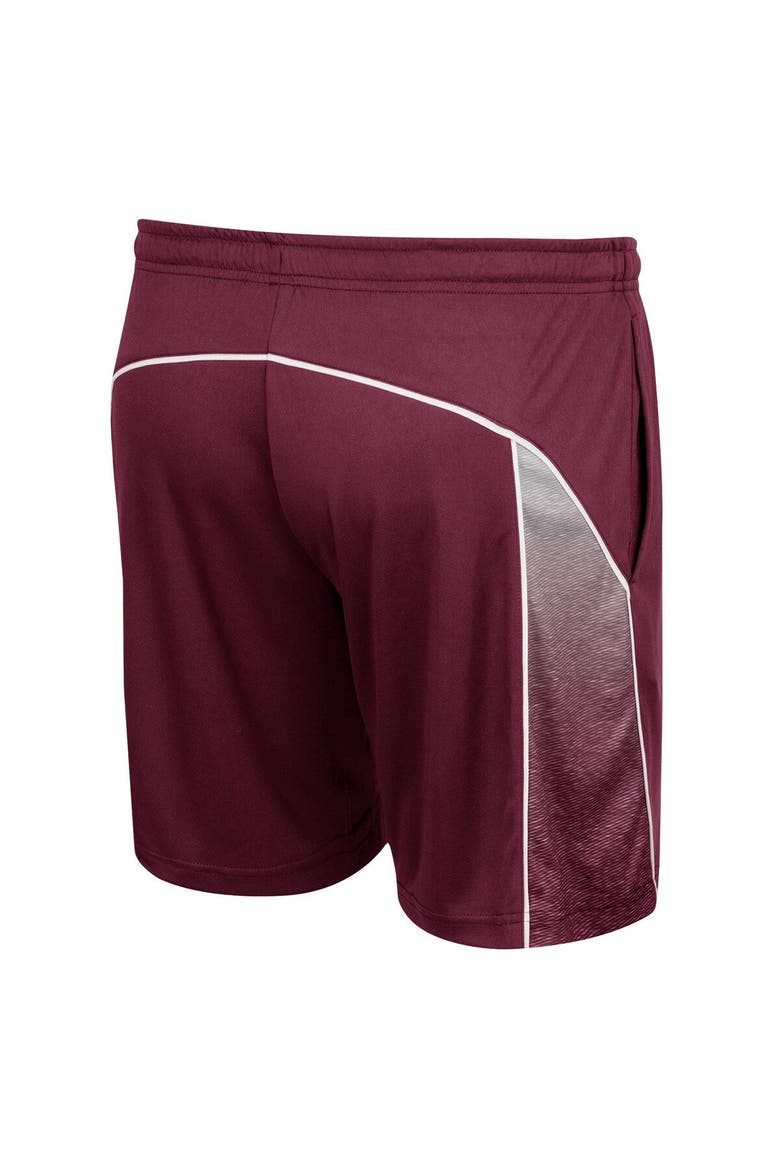 Men's Colosseum Maroon Mississippi State Bulldogs Laws of Physics Shorts, Alternate, color, Maroon