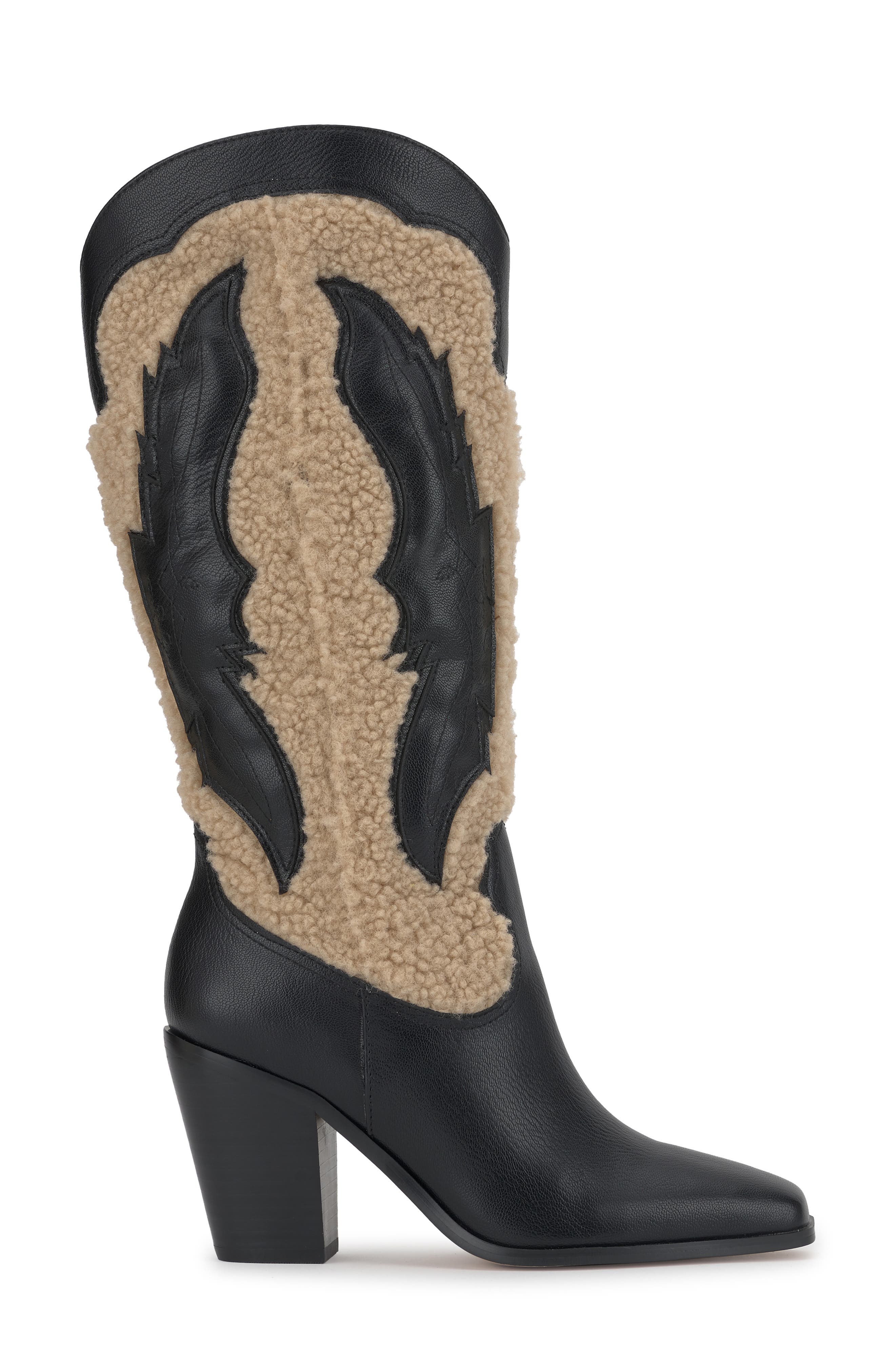 Raevini Western Boot, Alternate, color, BLACK/ NATURAL