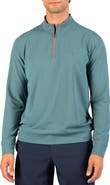 TailorByrd Micro Grid Quarter Zip Performance Pullover