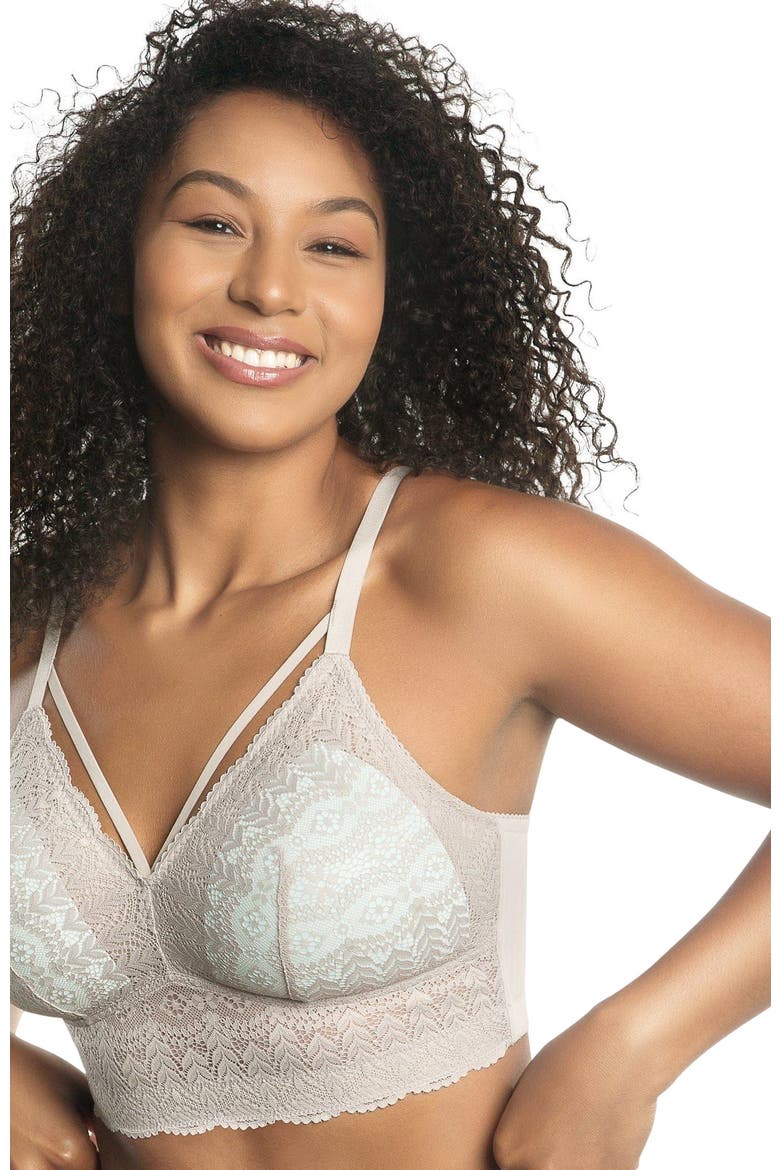 Mia Lace Wire-Free Lace Bralette, Main, color, Sandstone