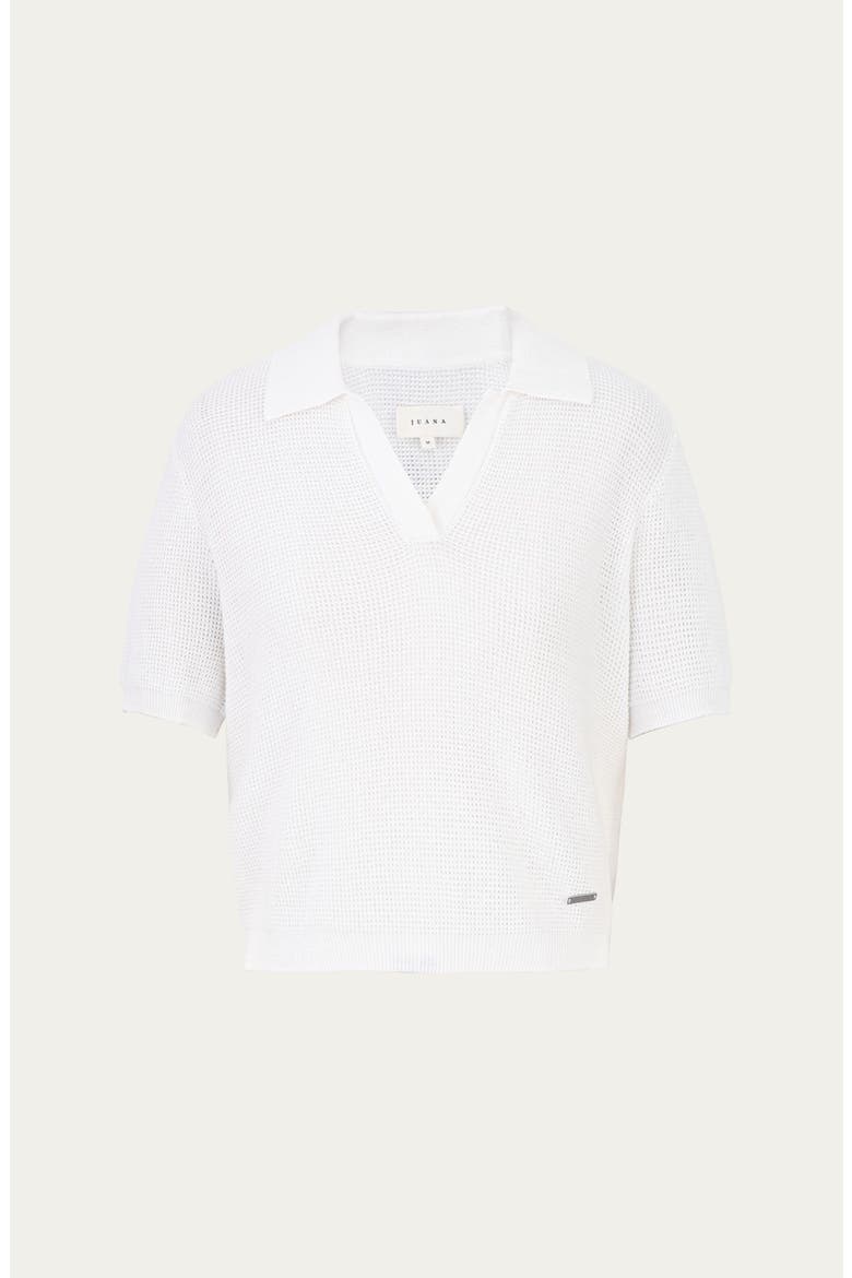 Noa Open Knit Top, Alternate, color, White