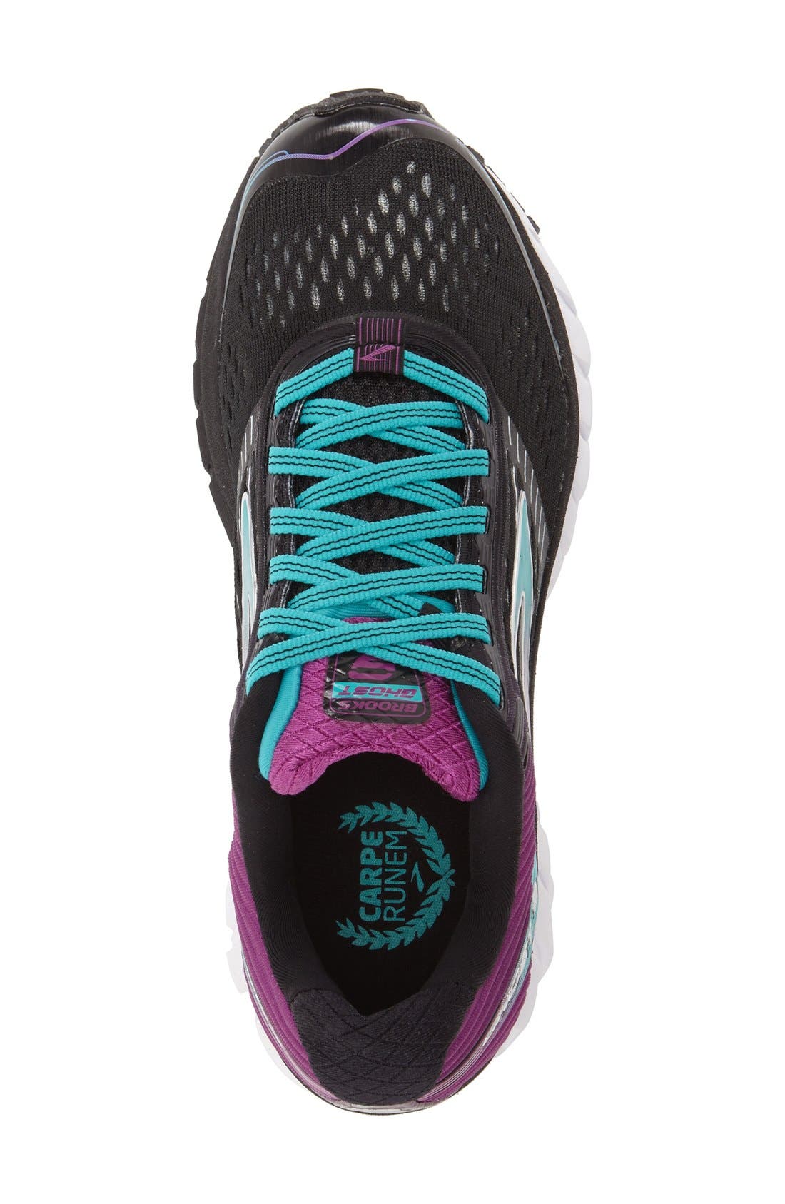 'Ghost 9' Running Shoe, Alternate, color, BLACK/SPARKLING GRAPE/CERAMIC