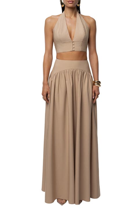Haven Halter Crop Top & Maxi Skirt Set