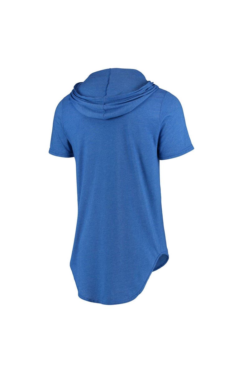 Majestic Threads Men's Majestic Threads Royal Buffalo Bills Primary Logo Tri-Blend Hoodie T-Shirt, Alternate, color, 