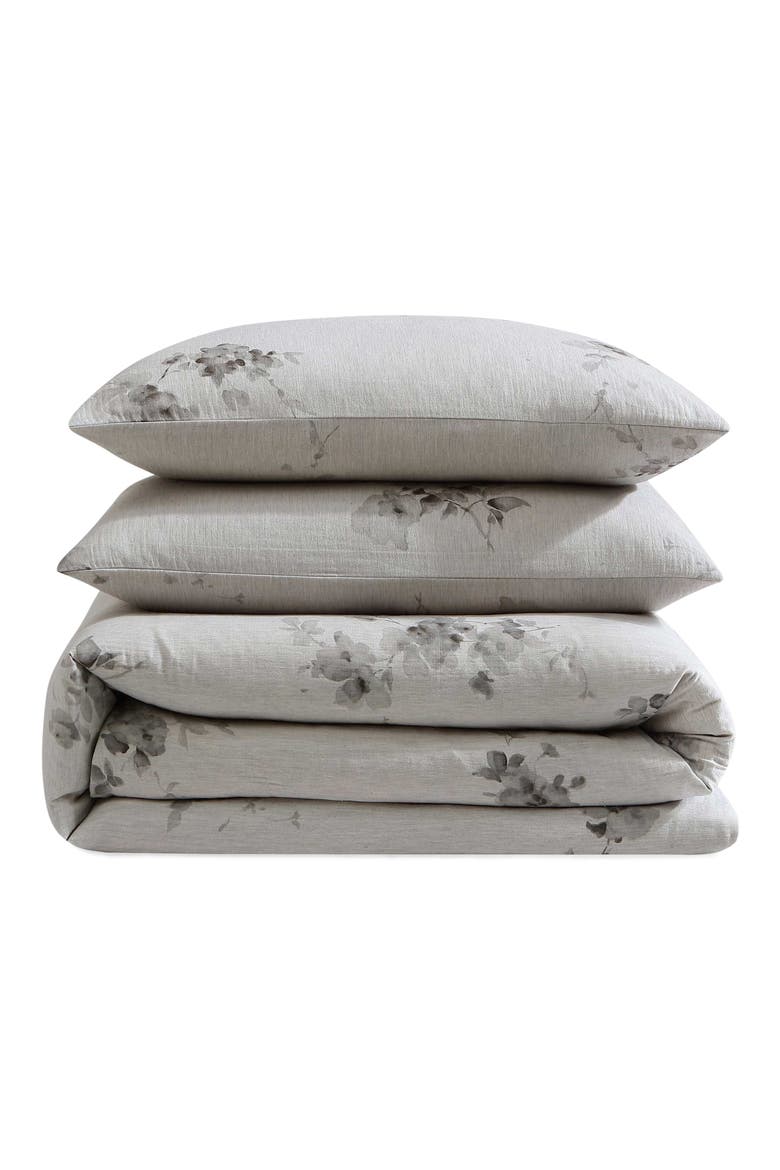 Aquarelle Mélange Gauze Comforter & Shams Set, Main, color, BEIGE/ TAN