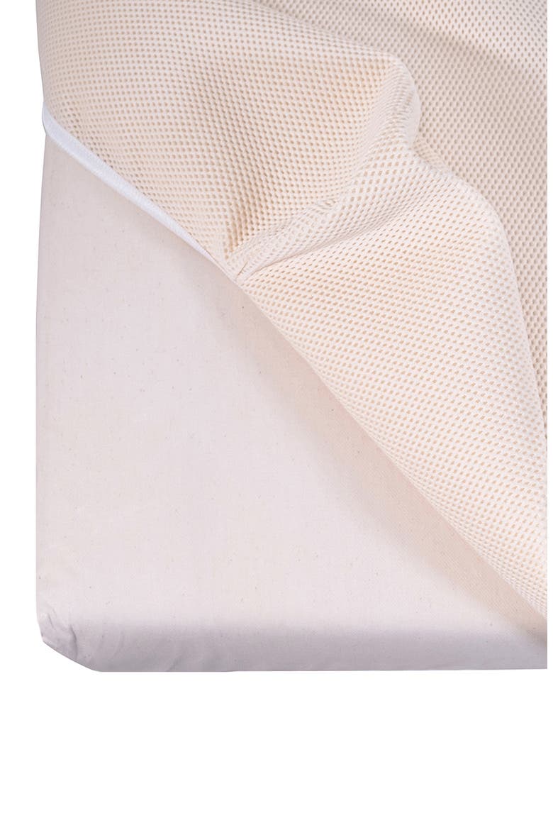 Organic Cotton Breathable Waterproof Fitted Crib Protector Pad, Alternate, color, NATURAL