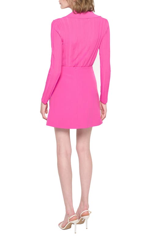 As B Y Df Fiamma Ribbed Top In Hot Pink