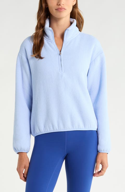 Textured Half Zip Pullover