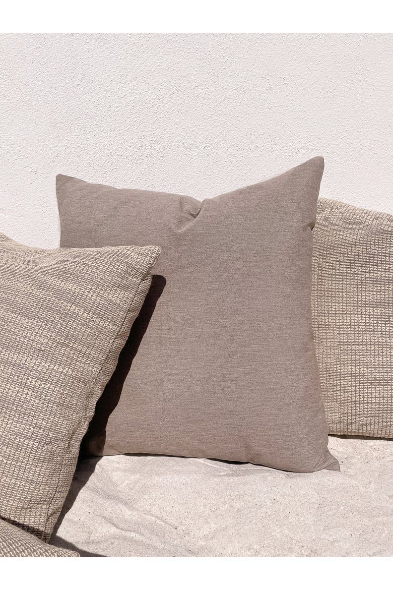 Essential Indoor Outdoor Pillow, Alternate, color, Mocha Brown