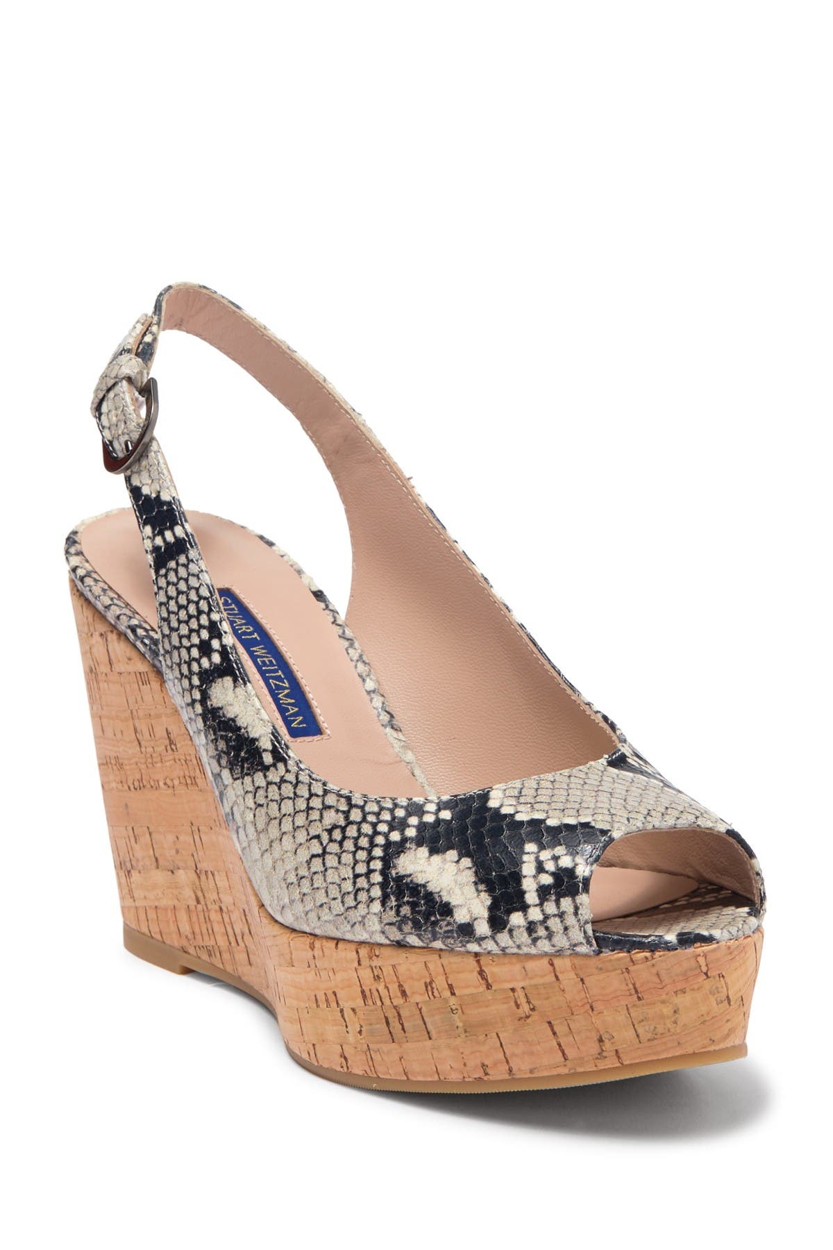 Stuart Weitzman Jean Leather Wedge Sandal, Main, color, 