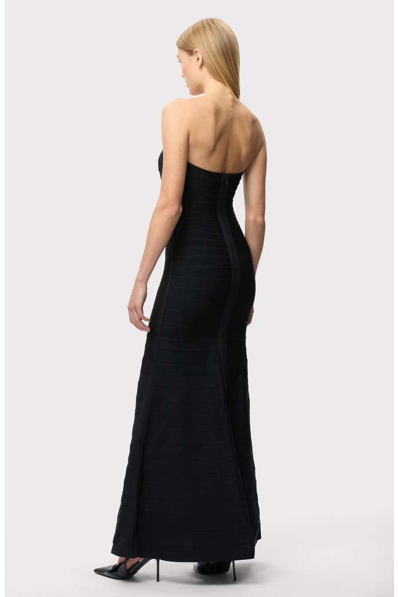 Sara Bandage Mermaid Gown, Alternate, color, BLACK
