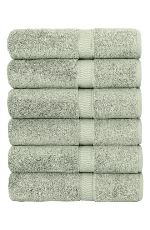 100% Turkish Cotton Sinemis Terry Washcloths - Set of 6 or 12