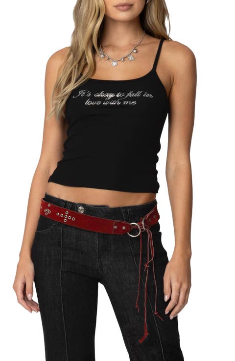 Fall in Love Rhinestone Camisole