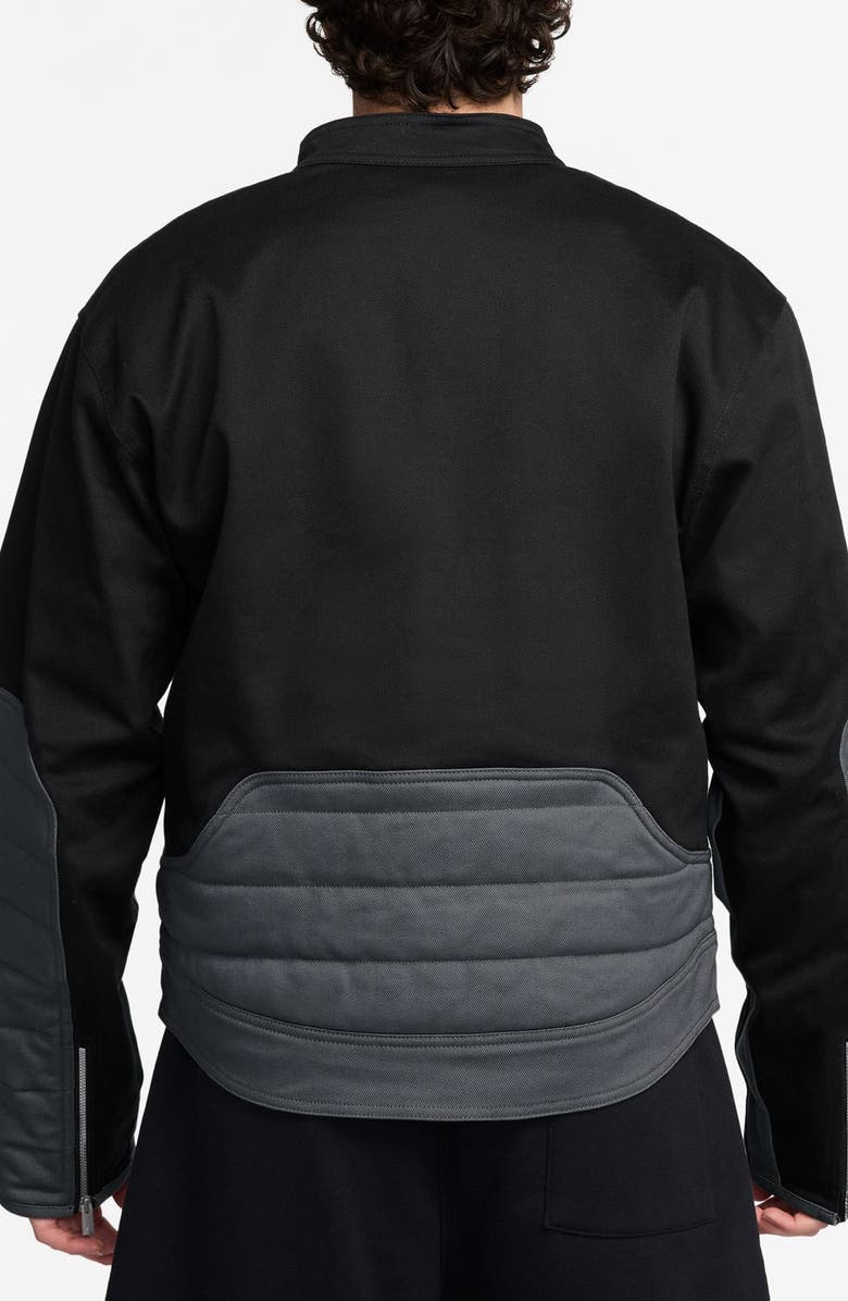 Jordan Motosport Colorblock Jacket, Alternate, color, Black/ Iron Grey/ Iron Grey