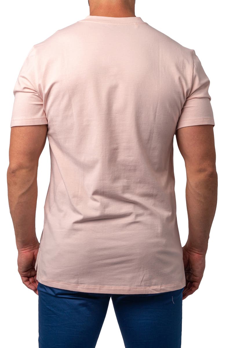 Maceoo Vivaldi Cotton V-Neck T-Shirt, Alternate, color, Pink