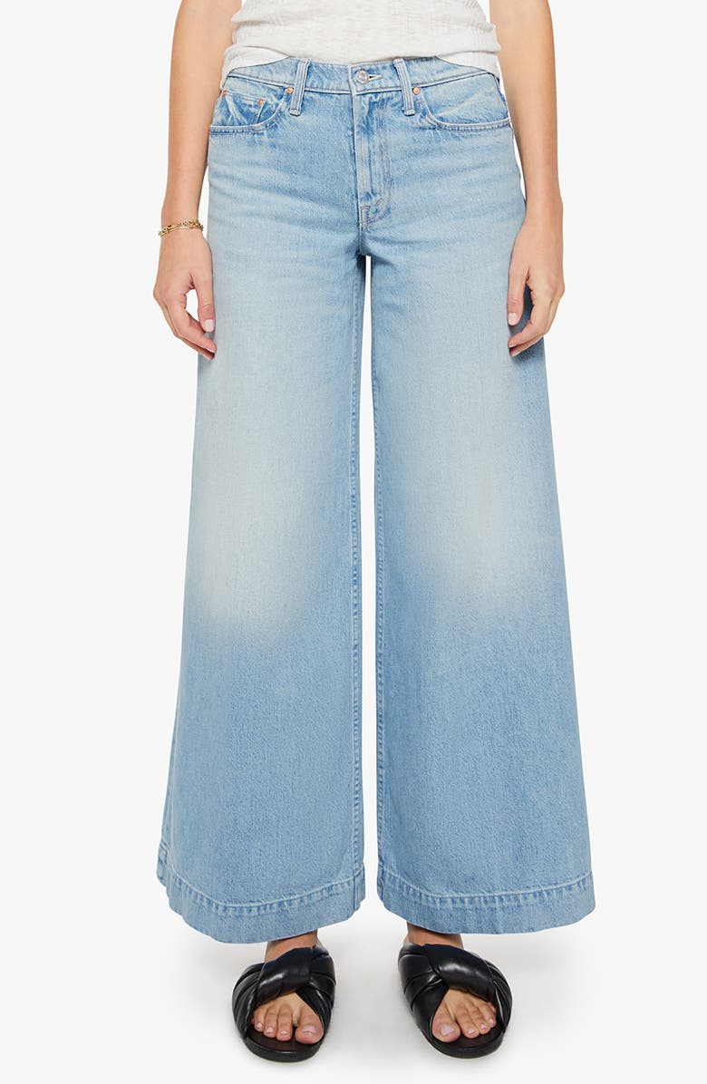 MOTHER Headliner Sneak Wide Leg Jeans, Main, color, Head Rush