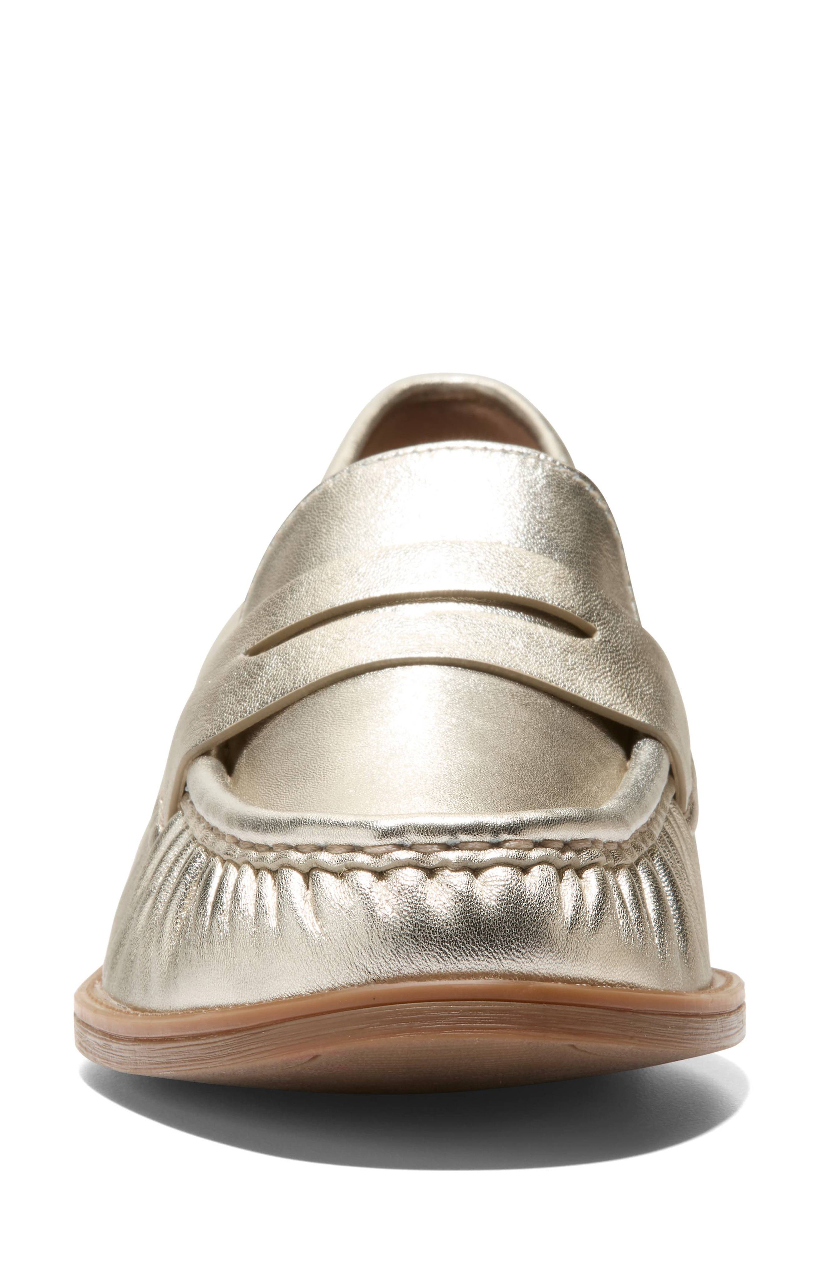 Stassi Penny Loafer, Alternate, color, SOFT GOLD LEATHER