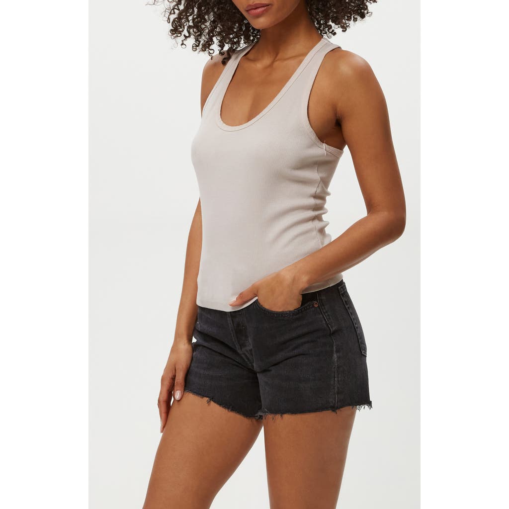 Michael Stars Cher Scoop Neck Tank In Gray