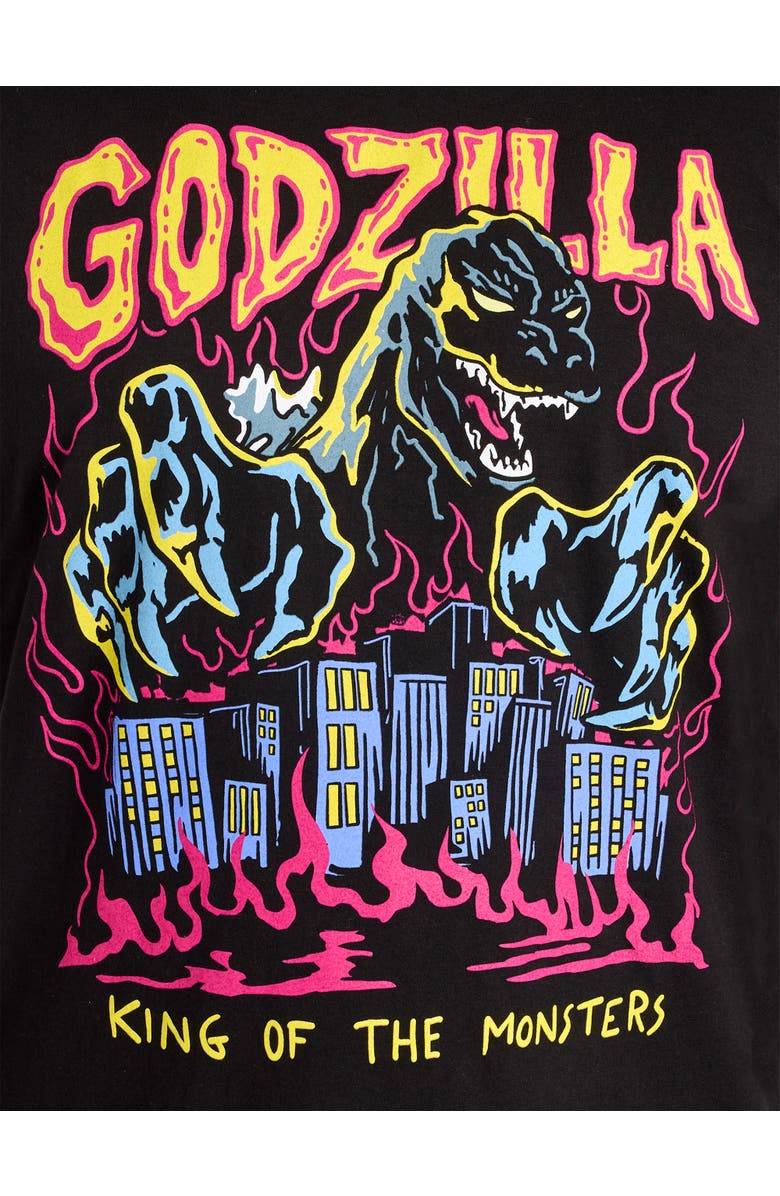 True Nation by DXL Big & Tall Godzilla King Of Monsters Graphic Tee V2, Alternate, color, Black