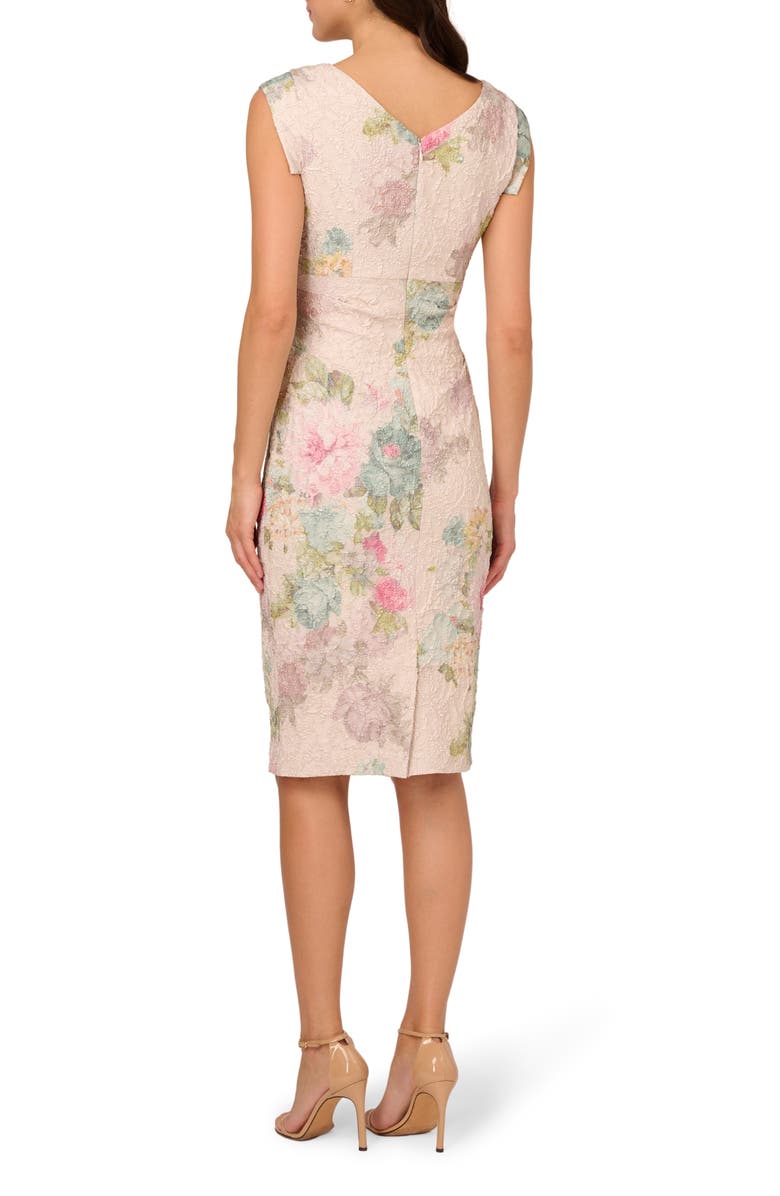 Adrianna Papell Matelassé Cocktail Dress, Alternate, color,