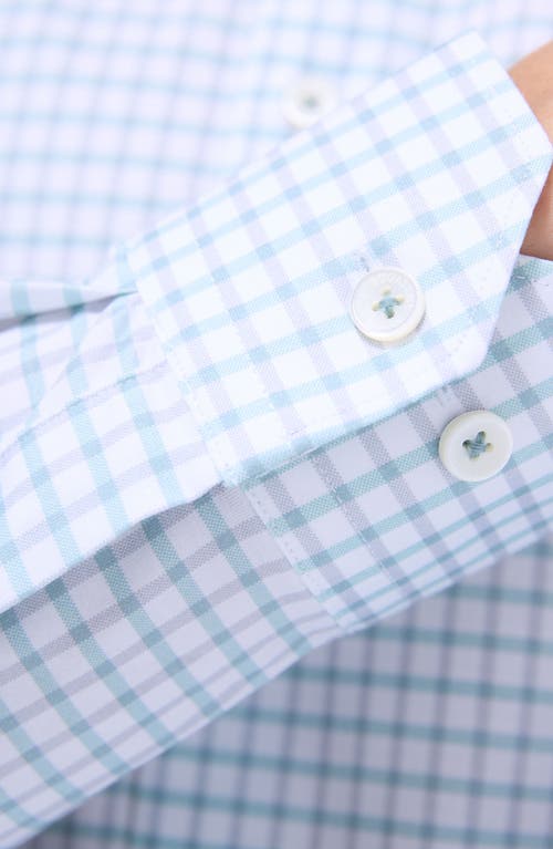 Bugatchi Jules Ooohcotton® Plaid Button-up Shirt In Menthol