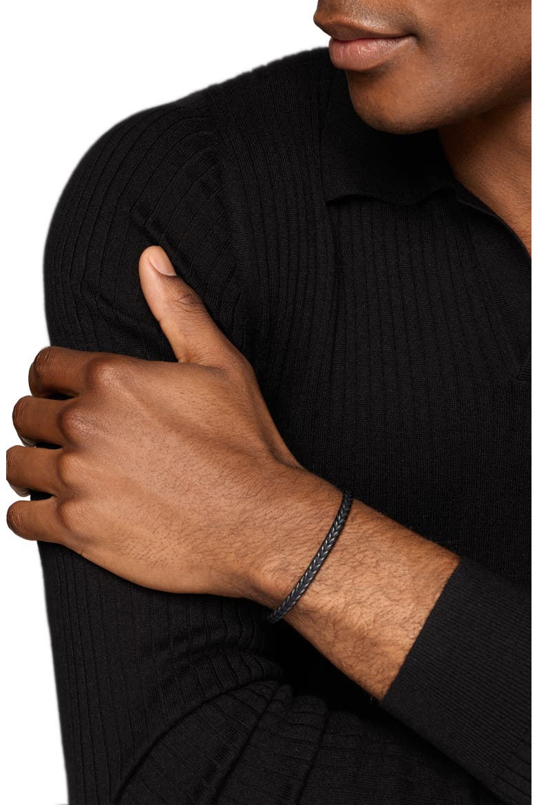 Chevron Flex Bracelet in Black Titanium, 5mm, Alternate, color, ALTERNATIVE MATERIAL