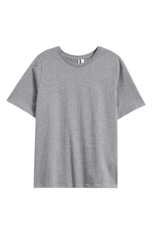 Nordstrom Relaxed Fit Pima Cotton Crewneck T-shirt In Grey Dark Heather
