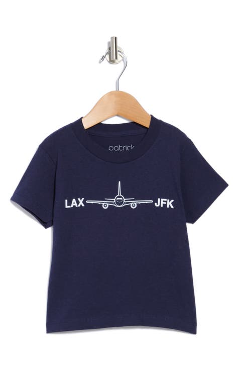 Kids' JFK LAX Cotton Graphic T-Shirt (Little Kid)