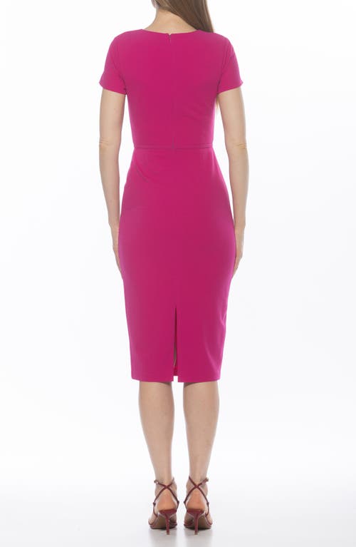 Alexia Admor Alma Sheath Midi Dress In Pink