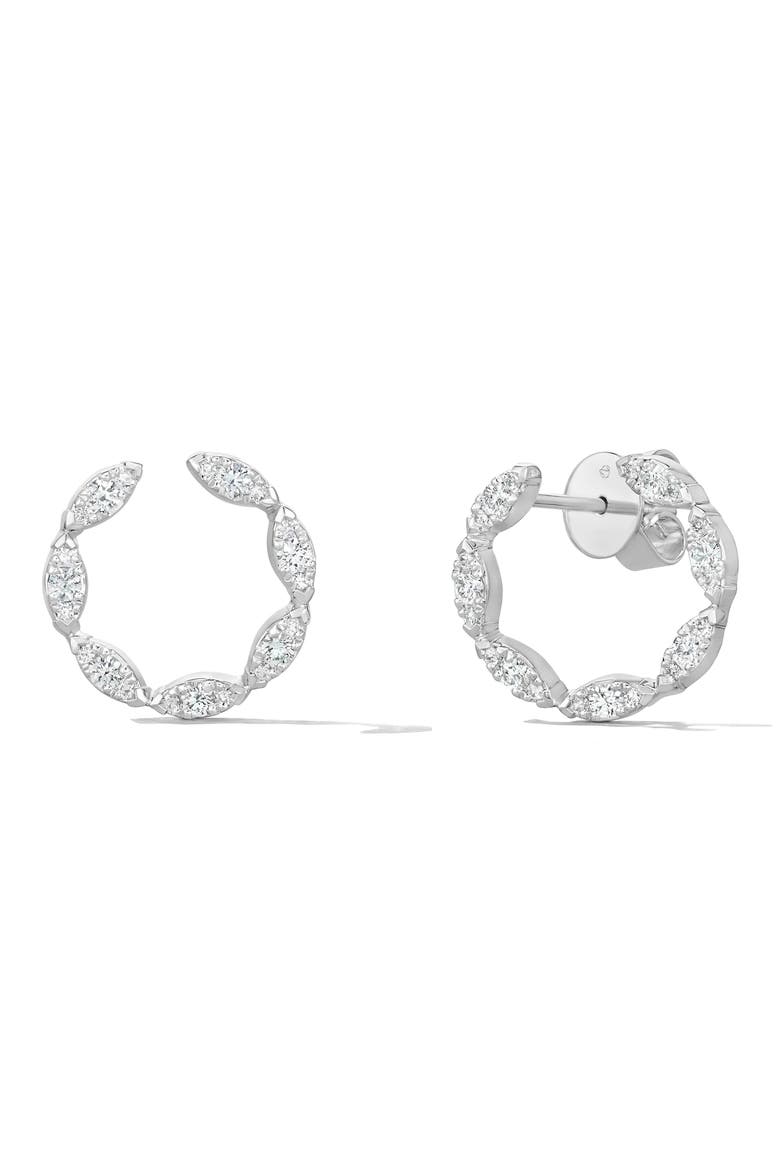 Aerial Wrap Earrings, Main, color, WHITE GOLD/ DIAMOND