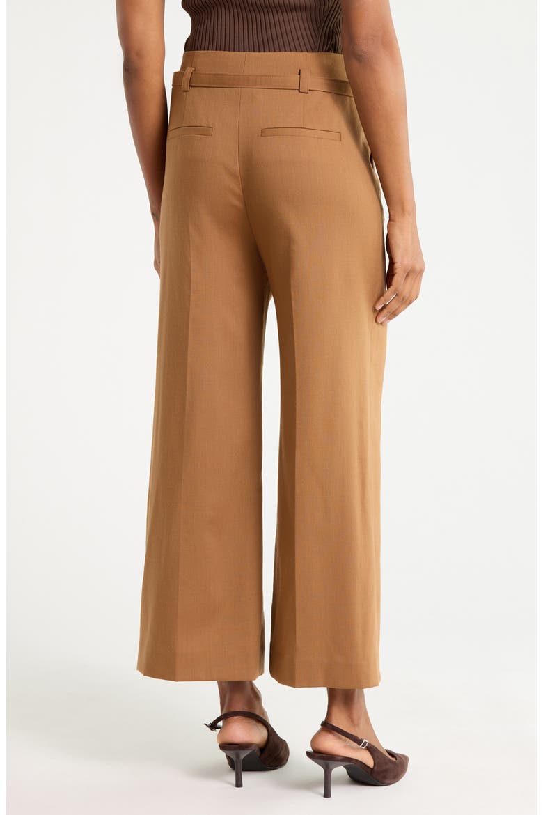 McGrath Wide Leg Pants with Belt, Alternate, color, DARK ACORN