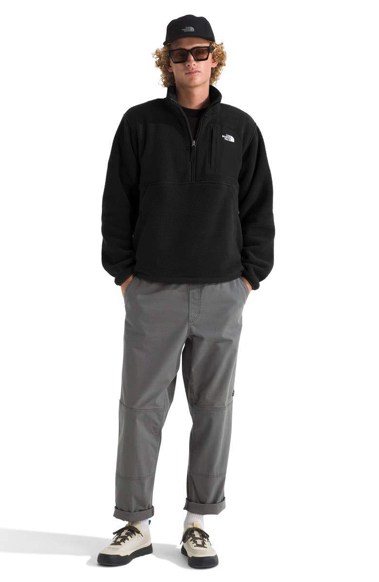 The North Face Yumiori Off Peak Recycled Fleece Half Zip Pullover, Alternate, color, Tnf Black