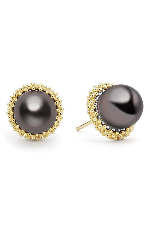 Luna Pearl Lux Stud Earrings