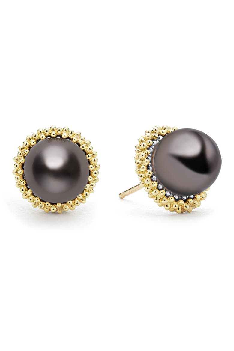Luna Pearl Lux Stud Earrings video