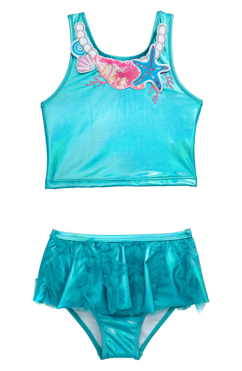 Flapdoodles Embellished Two-Piece Swimsuit, Main, color,