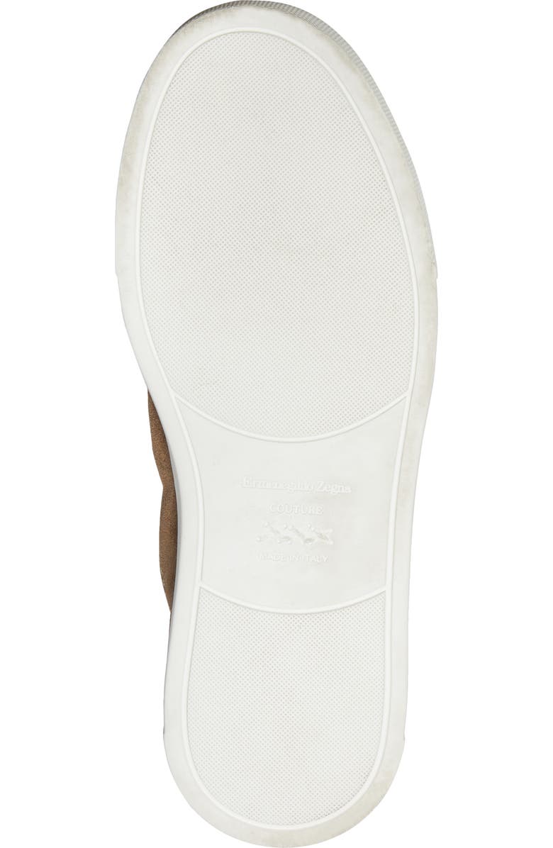 ZEGNA Triple Stitch Suede Slip-On Sneaker, Alternate, color,