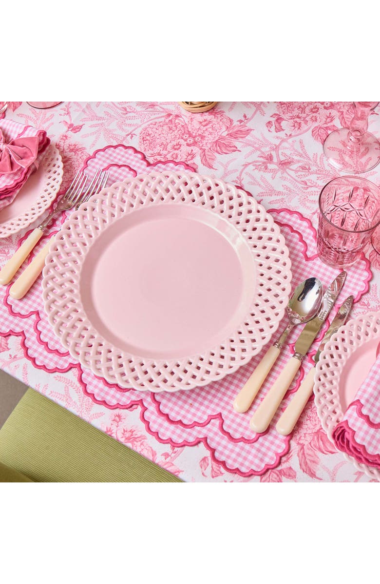 Mrs. Alice Pink Charlotte Gingham Placemats, Alternate, color, Pink