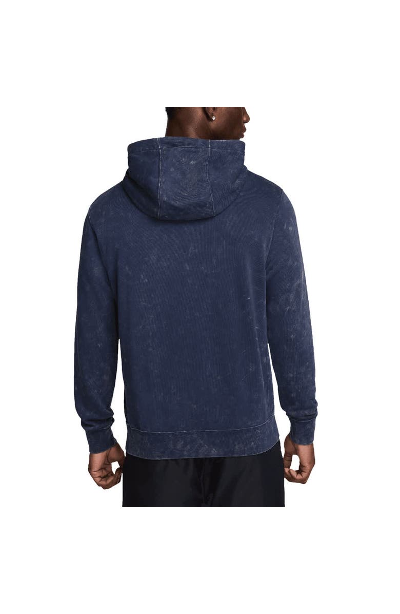 Nike Men's Nike Navy Paris Saint-Germain Club Washed Pullover Hoodie, Alternate, color, Navy
