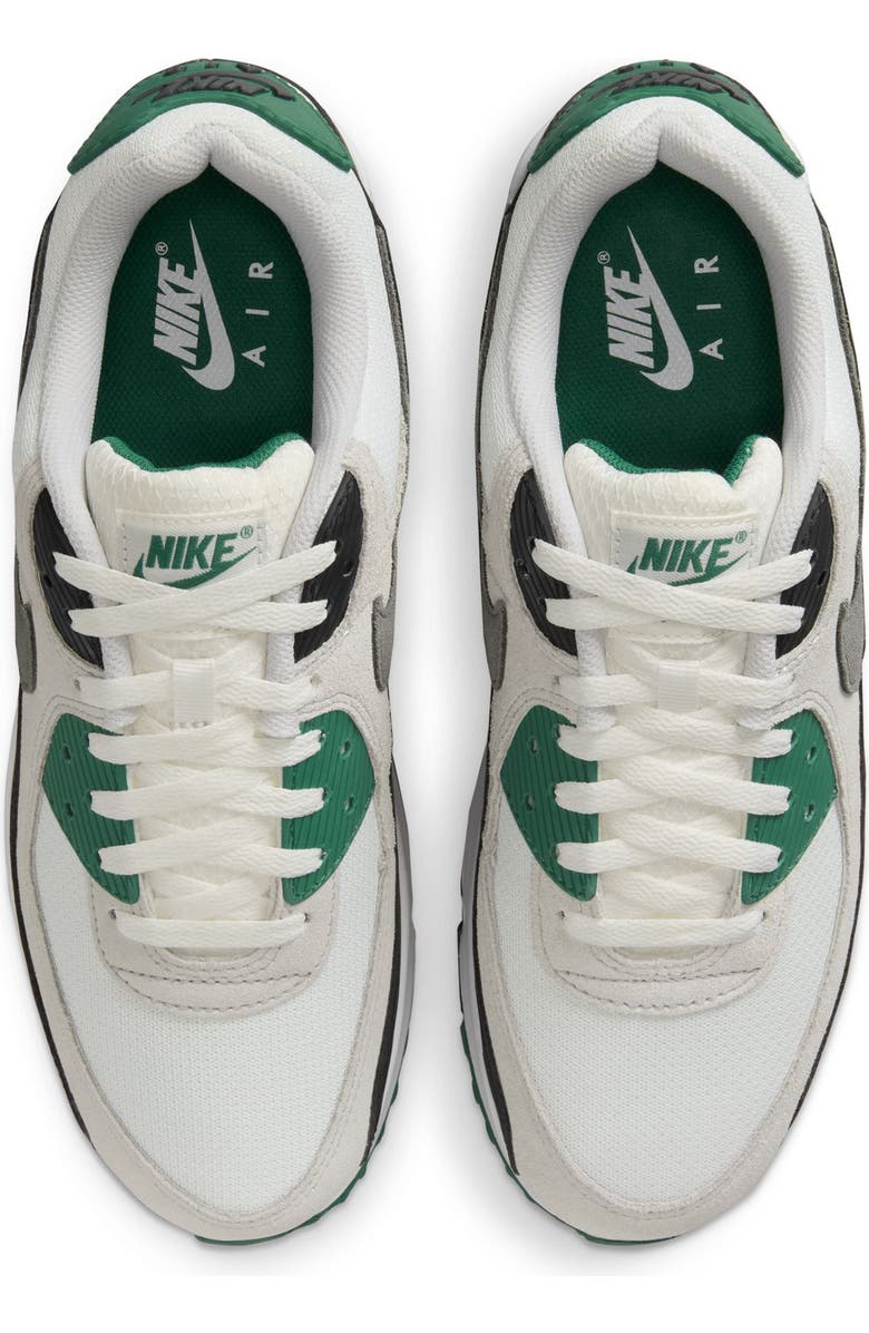Nike Air Max 90 Sneaker, Alternate, color, Smith White/ Smoke Grey