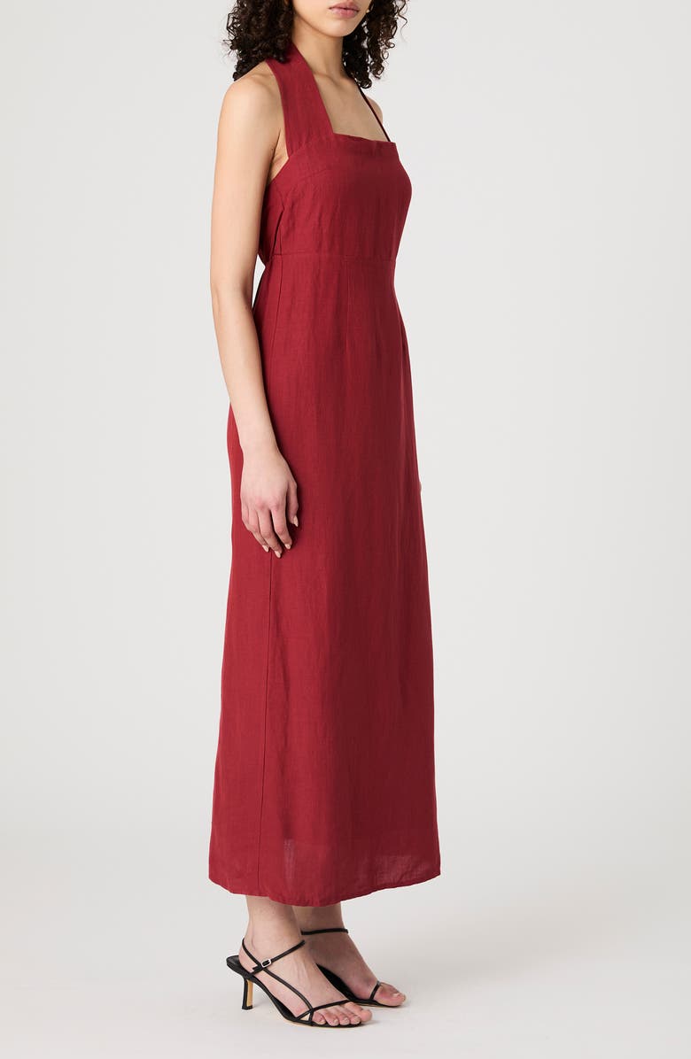 French Connection Birdie Halter Sundress, Alternate, color, Brick Red