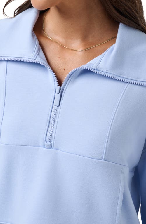 Travismathew Skyloft Half Zip Top In Brunnera Blue
