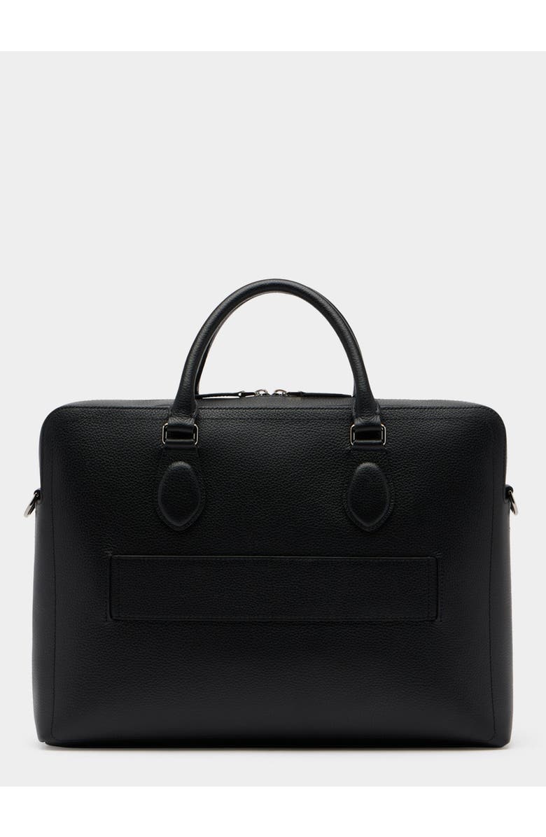 Bally Capitol Briefcase in Grained Leather, Alternate, color, Black+Palladio