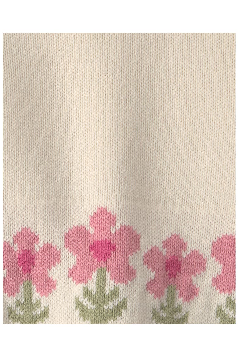 Kids' Organic Cotton Sweater and Pants Set, Alternate, color, PINK TULIPS