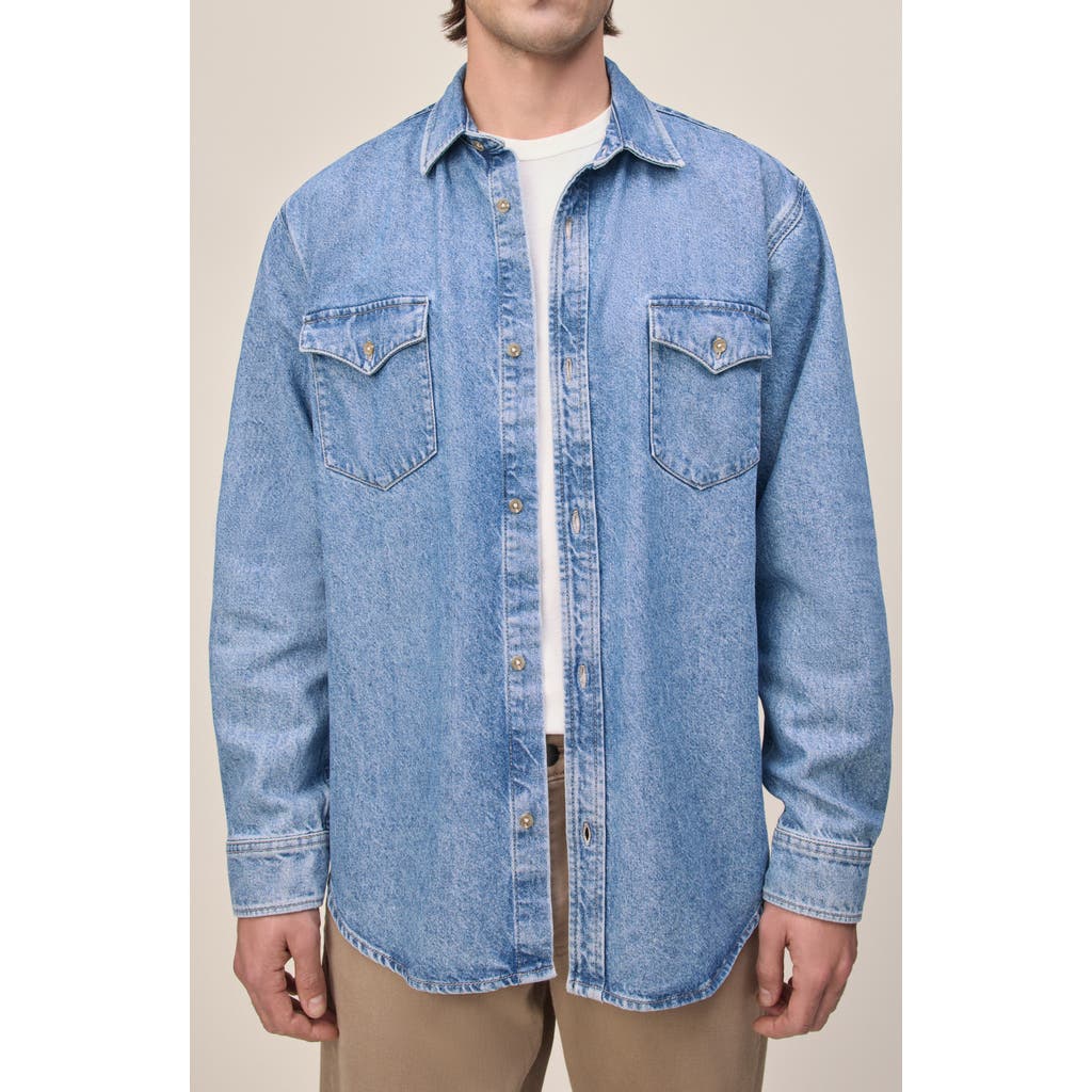 Warp & Weft Warp+weft Det Denim Button-up Shirt