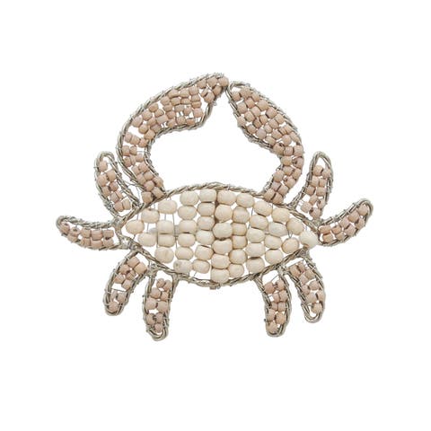 Napkin Rings Crab - Wood and Metal