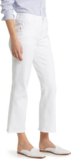 Tatum 'Ab'Solution Frayed High Waist Ankle Flare Jeans
